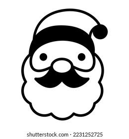 Santa Claus vector Mixed icon isolate on white background