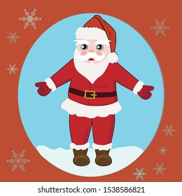 Santa Claus vector - Papa noel illustration for a new year