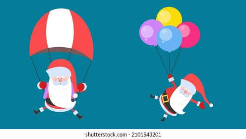 Santa Claus vektor. Christmas cute cartoon character