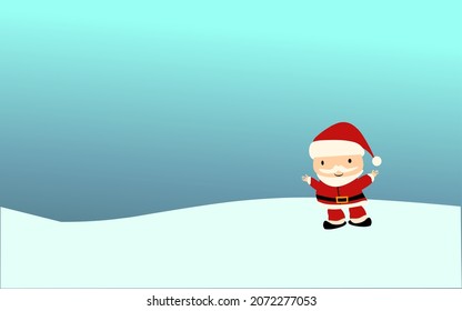 
santa claus walking on a pile of snow