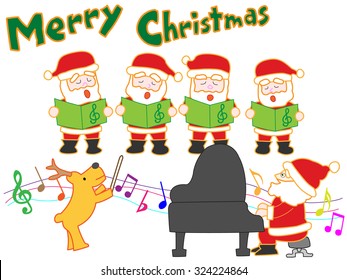 Santa Claus who does a chorus on Christmas