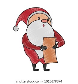 Santa claus with wish list