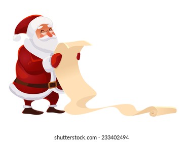 Santa Claus Wish Paper Letter Wish List