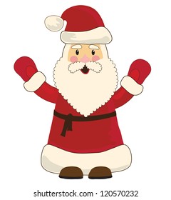 Santa Claus wishes you a Happy New Year and Merry Christmas