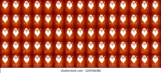 Santa Claus Wishing Merry Christmas Lip Sync Animation Sprite Sheet, Can Used For GIF Animation 