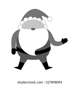 Santa claus xmas cartoon icon vector illustration graphic design