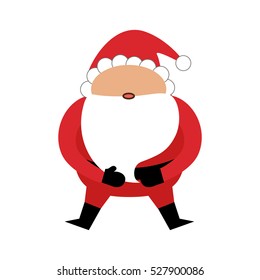 Santa claus xmas cartoon icon vector illustration graphic design