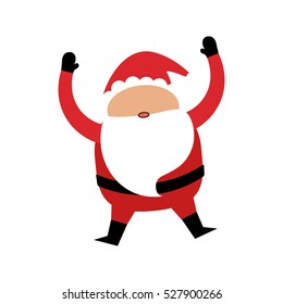 Santa claus xmas cartoon icon vector illustration graphic design