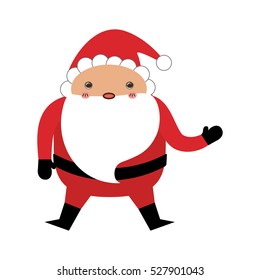 Santa claus xmas cartoon icon vector illustration graphic design