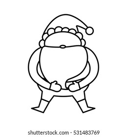 Santa claus xmas cartoon icon vector illustration graphic design