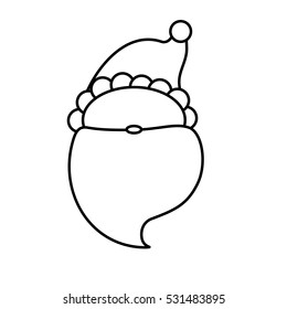 Santa claus xmas cartoon icon vector illustration graphic design