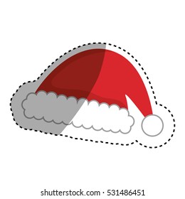 Santa claus xmas cartoon icon vector illustration graphic design