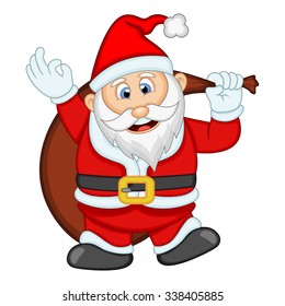 Santa Claus For Your Design Vector Illustration