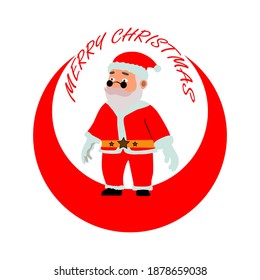 Santa clause Christmas design concept template