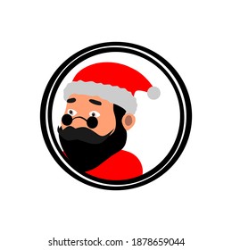 Santa clause Christmas design concept template