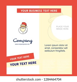 Santa clause  Company Brochure Template. Vector Busienss Template