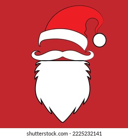Santa clause design for Christmas , santa logo