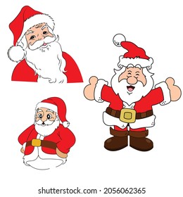 Santa Clause Flat art illustration