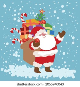 Weihnachtsmann-Vektorgrafik einzeln