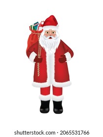 Santa Clause isolated. vector illustration