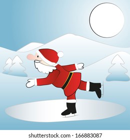Santa clause on ice