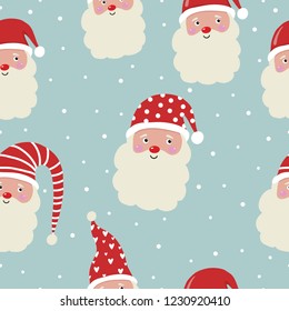 Santa Clause seamless pattern