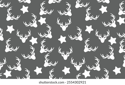 Santa clause seamless pattern,unique hand drawn,abstract background