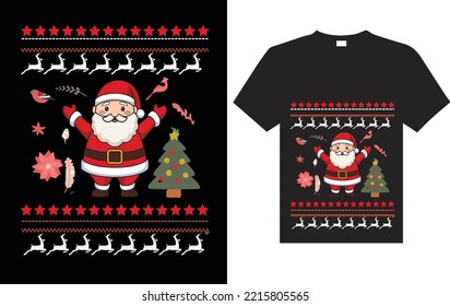 Santa clause t-shirt vector unique design 