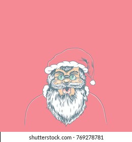 santa clause vector. cartoon vector. Merry Christmas illustration