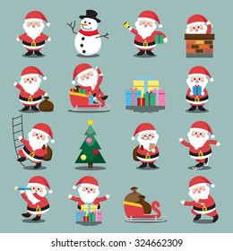  Santa Clauses set for christmas