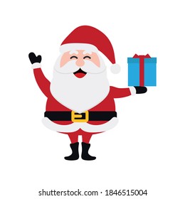 Santa Clauses set for christmas,Collection of Christmas Santa Claus. Merry christmas, Merry christmas santa claus with many gifts and merry christmas snowy.vector illustration and icon