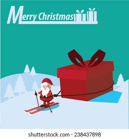 Santa Claus,fun,christmas .vector 2