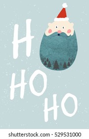 santa claus,T-shirt graphics for kids vector illustration