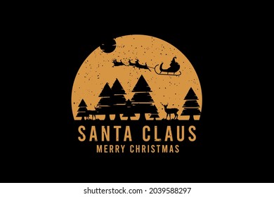 Santa claus,t-shirt merchandise silhouette mockup typography [Converted]