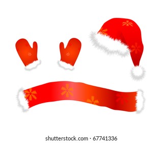 Santa clothing vector illustration