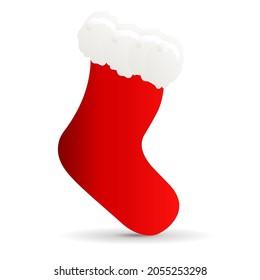 Santa Clous Red Socks Christmas