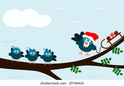 Santa clouzel - vector.