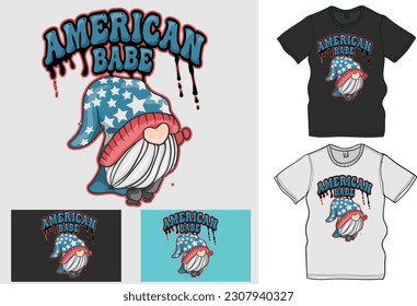 Santa Clues in American Flags Hat,
The Ultimate Collection of Independence Day T-Shirt Designs,
 Celebrate 4th of July in Style