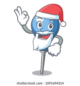 Santa clyster mascot cartoon style