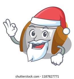 Santa container food bread bin isolated on mascot