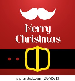 Santa costume, christmas invitation