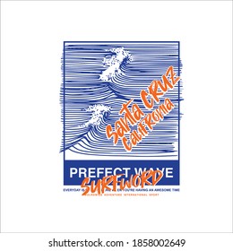 santa cruz california perfect wave vintage fashion