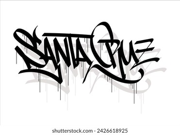 SANTA CRUZ city graffiti tag style