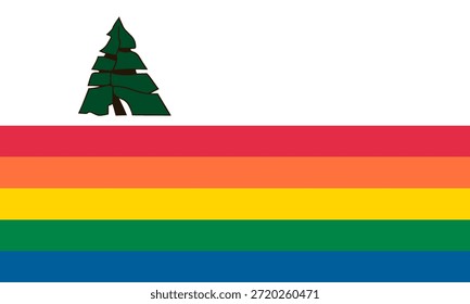Vetor da bandeira do condado de Santa Cruz, Área da Baía de São Francisco, estado da Califórnia, Estados Unidos da América, símbolo da área dos EUA. Banner do emblema do condado de Santa Cruz. Adesivo do condado de Santa Cruz.