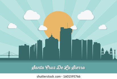 Santa Cruz De La Sierra skyline - Bolivia - vector illustration