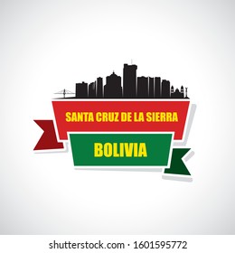 Santa Cruz De La Sierra skyline - Bolivia - vector illustration