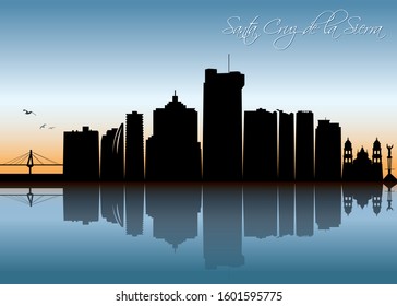 Santa Cruz De La Sierra skyline - Bolivia - vector illustration