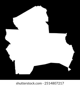 Santa Cruz Department map, administrative division of Bolivia.