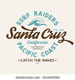 Santa Cruz Surf Raiders - Tee Design For Print