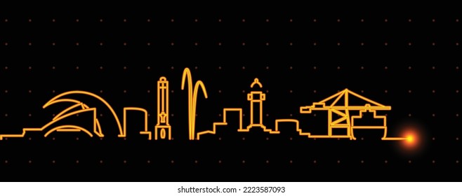 Santa Cruz Tenerife Light Streak Skyline Profile